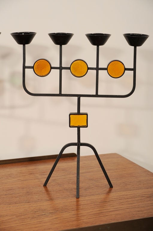 Swedish Erik Hoglund Candlesticks