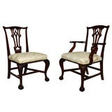 Set of 8 Centennial Chippendale Style Dining Chairs