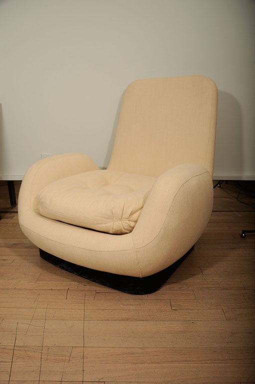 Pair of low armchairs by Pierre Guarriche 2