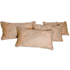 Vintage Fortuny Fabric Pillows w/ Natural Kapok Fill  $595 each