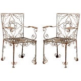 Antique Set of Four 19th Century Garden Chairs