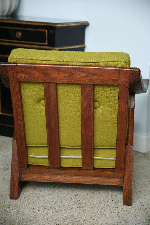 A Rare Pair of Chestnut Armchairs attributed to Pierre Legrain 3