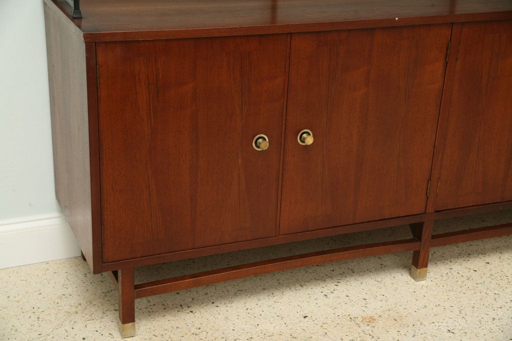 Inlaid Walnut Cabinet by Stanley, USA In Excellent Condition In Hollywood, FL
