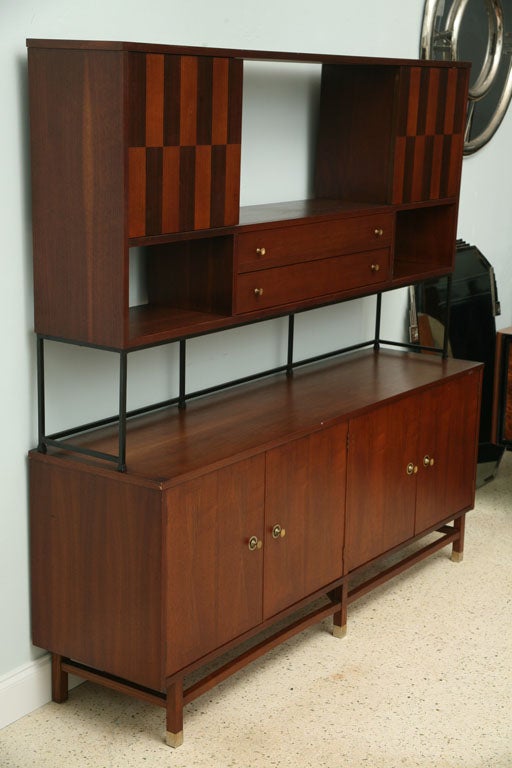 Inlaid Walnut Cabinet by Stanley, USA 5