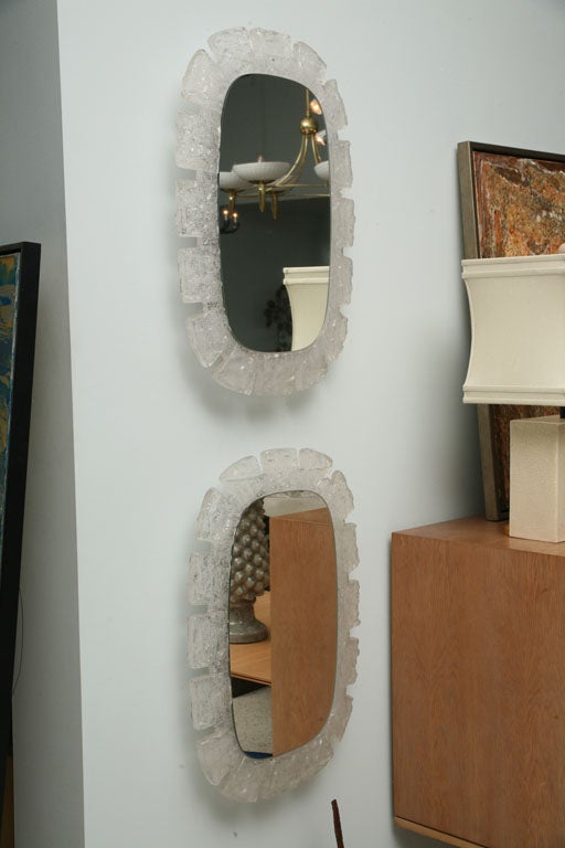 Italian Perspex Illuminated Mirror In Excellent Condition In Hollywood, FL