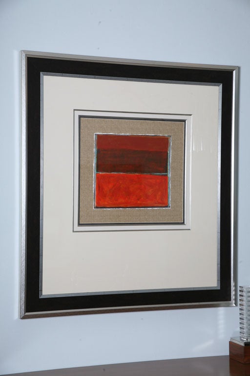 Original art acrylic and tempera on paper- image size 17 1/2 x 17 1/2.