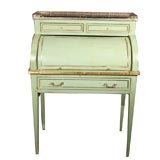 Painted Desk with Bronze Gallery