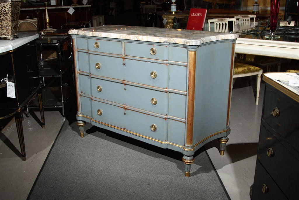 Maison Jansen Marble Top French Commode