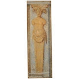 Continental "Fresco" style painting of a Caryatid
