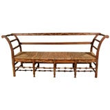 Antique French Neo-Classical Country Bench