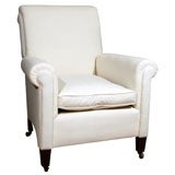 Antique Pair English club chairs, circa 1900