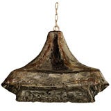 Large 1960's Murano Glass  Bell Shaped Pendant Light