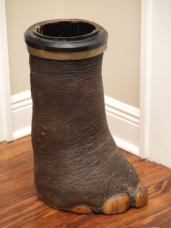 English Elephant Foot Umbrella Stand at 1stdibs