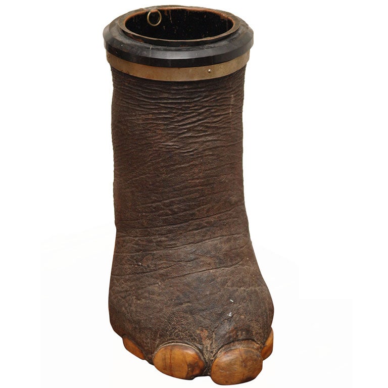 English Elephant Foot Umbrella Stand at 1stDibs