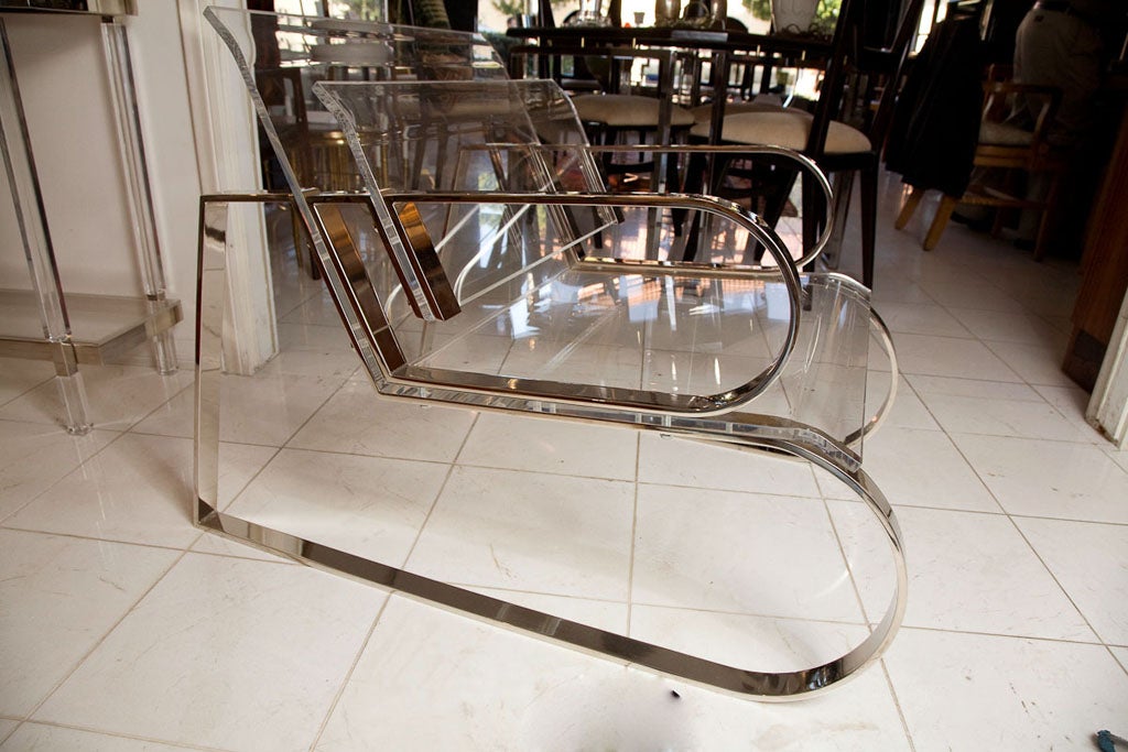 Charles Hollis Jones Double Crescent Lounge Armchair For Sale 4