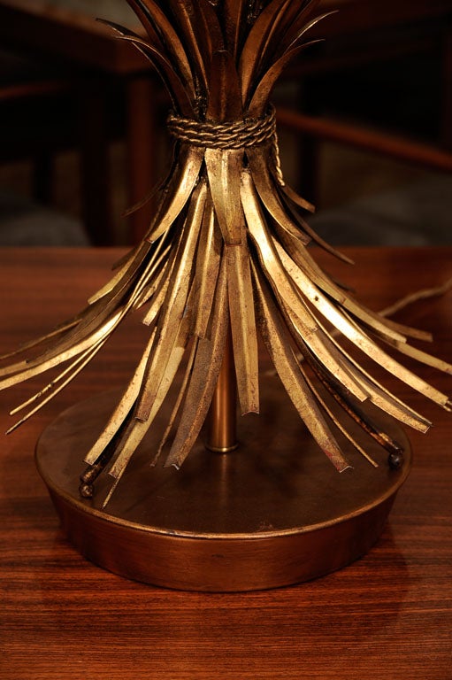 PAIR OF LAMPS WITH WHEAT