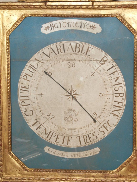 Wood 18th Century French Barometer For Sale