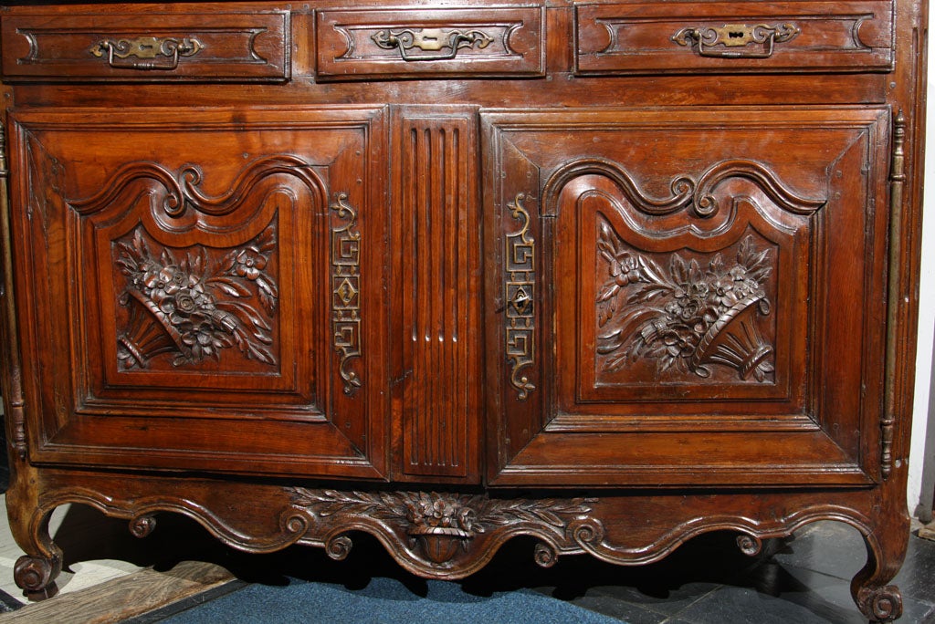 French Carved Cherry Buffet 3