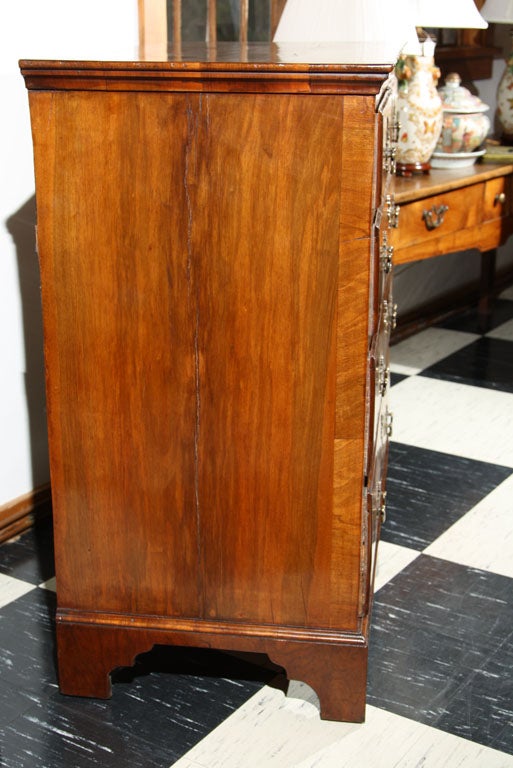 19th Century George III Walnut Chest of Drawers For Sale