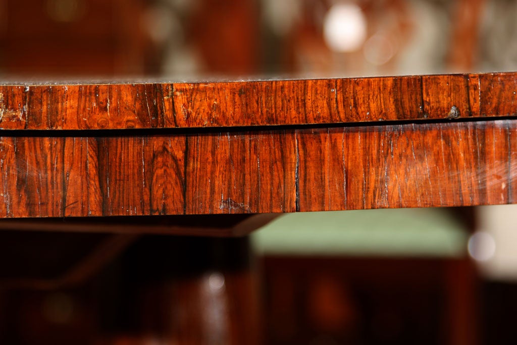 English 19th Century Rosewood Center Hall Table For Sale 1
