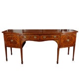 Bowfront Sideboard With Thistle Marquetry