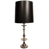 Polished Nickel Baluster Lamp by Rembrandt