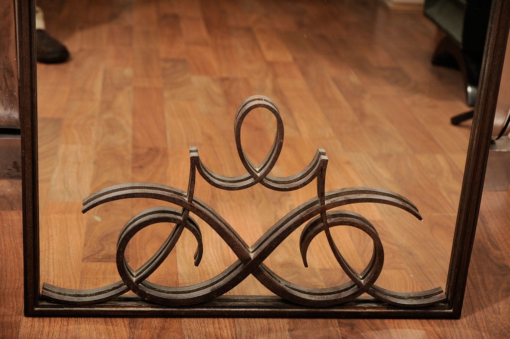 Art Deco Wall Mirror attributed to Raymond Subes
