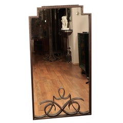Art Deco Wall Mirror attributed to Raymond Subes