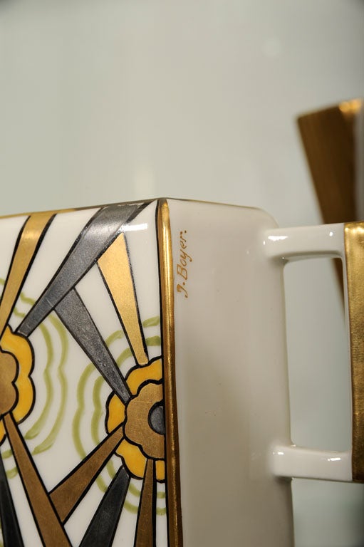 Porcelain Art Deco Limoges Coffee Set