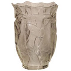 Art Deco Glass Vase by Verrerie Degue, David Gueron 11
