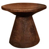 African Table with Carved Base