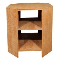 Early 20th Century English Limed Oak Side Table