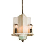 Art Deco Alabaster Chandelier