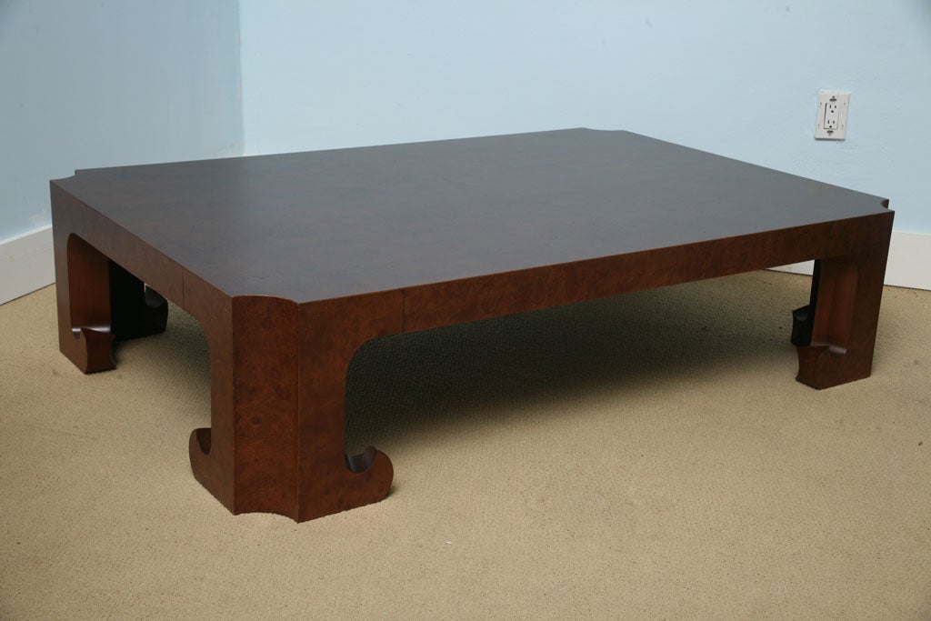 MANUFACTUERED BY BAKER FURNITURE COMPANY IN THE 1970s MADE OF BURLWOOD LIMITED EDITION
