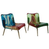 SUPER COOL ITALIAN ALDO DI ROSSI  RESIN LOUNGE CHAIRS