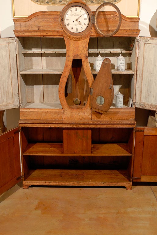 18th Century and Earlier  Clockskap (Clock Cupboard) from Sweden