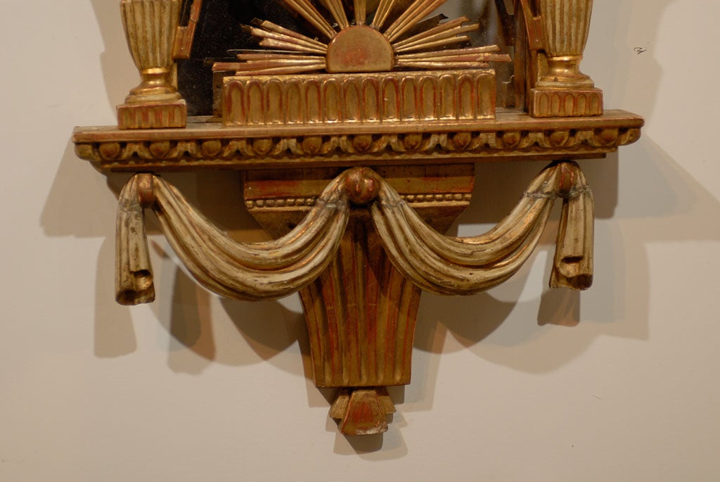 18th Century Swedish Giltwood Cartel Clock 3