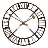 Metal decorative clock