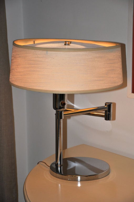 Nessen Table lamp with original shade