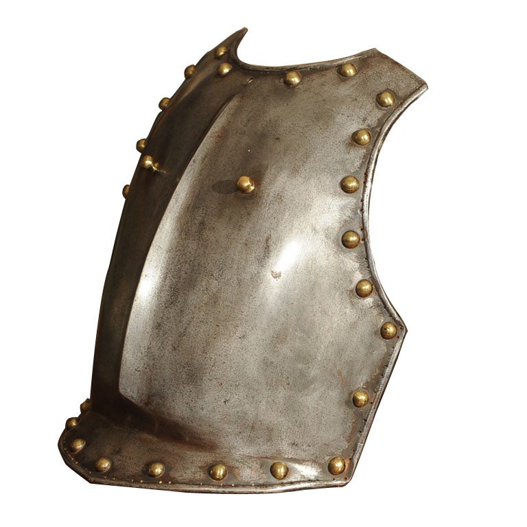 Steel and Brass Armor Breastplate; English circa 1880 at 1stdibs