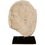 15th Century Roman Marble Plaque Depicting Emperor Hadrian