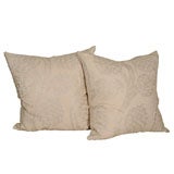 Large Hand Embroidered Cushions with Pomegranate Motif Large Hand Embroidered Cushions with Pomegranate Motif