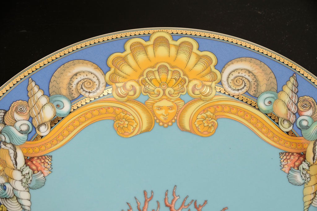 Set of 6 'Les Tresors De La Mer' Plates by Versace
