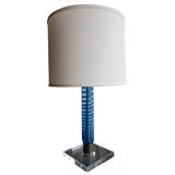 Carlo Moretti Tischlampe aus Muranoglas:: signiert