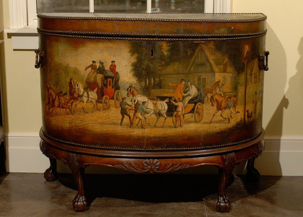 Painted Leather Buffet