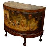 Antique Painted Leather Buffet