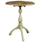French Tilt Top Painted Provencal Table with Applique Top