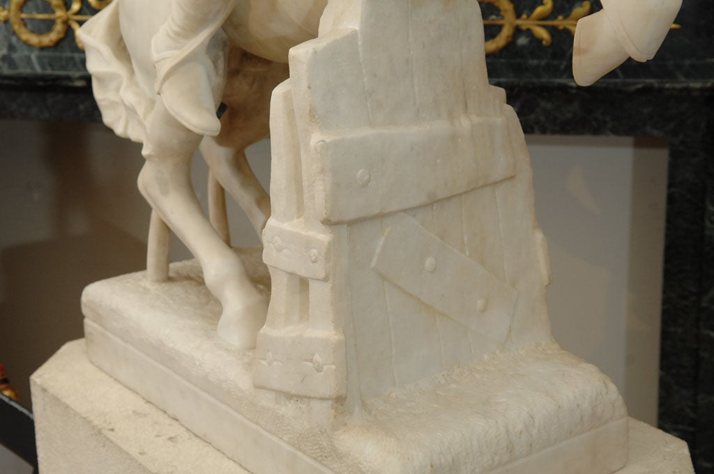Momumential 19th Century marble statue of Napoloen 5