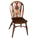 PETITE WINDSOR SIDE CHAIR WITH UNUSUAL TURNED DETAIL