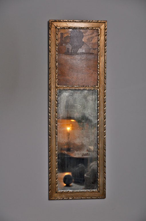 William Chase Marquetry Mirror, circa 1920 In Excellent Condition For Sale In Los Angeles, CA